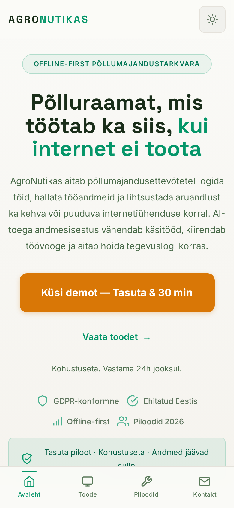 AgroNutikas - Mobile