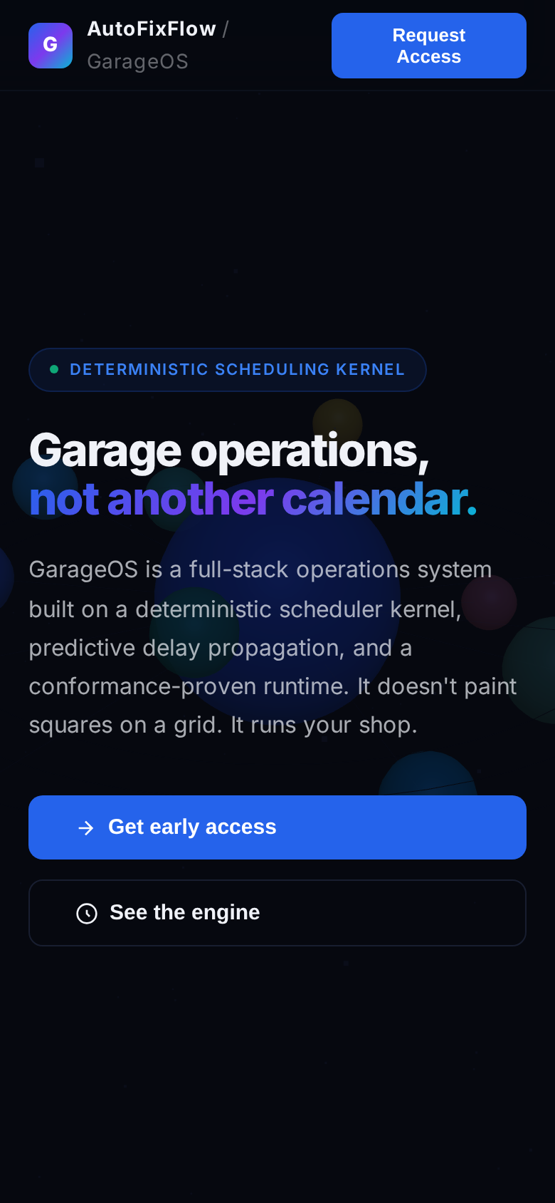 AutoFixFlow / GarageOS - Mobile